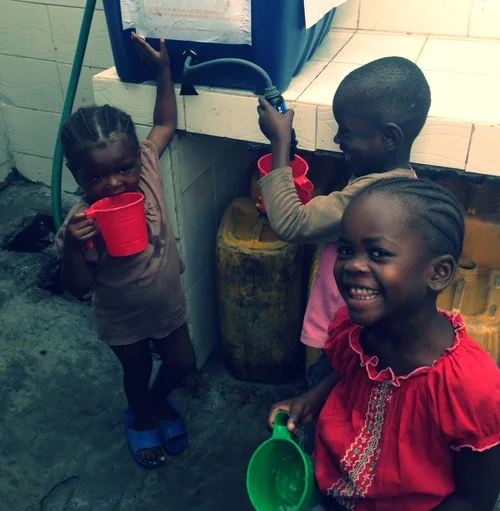 Clean water access and daily essentials support.