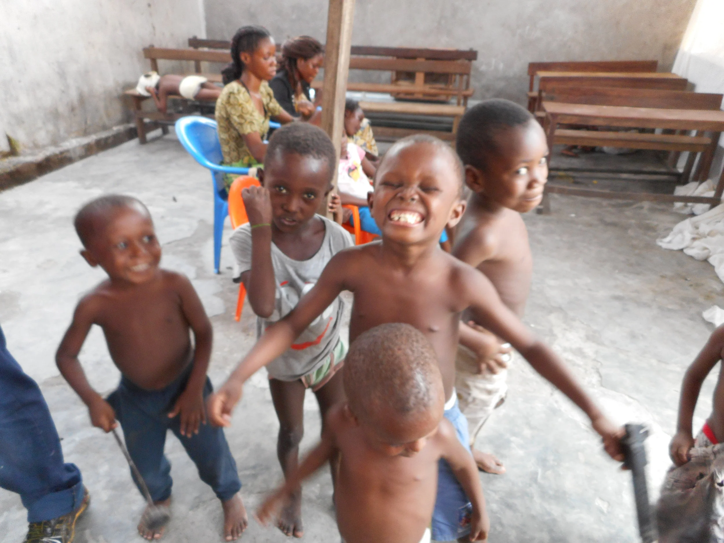 Children at our partner location.